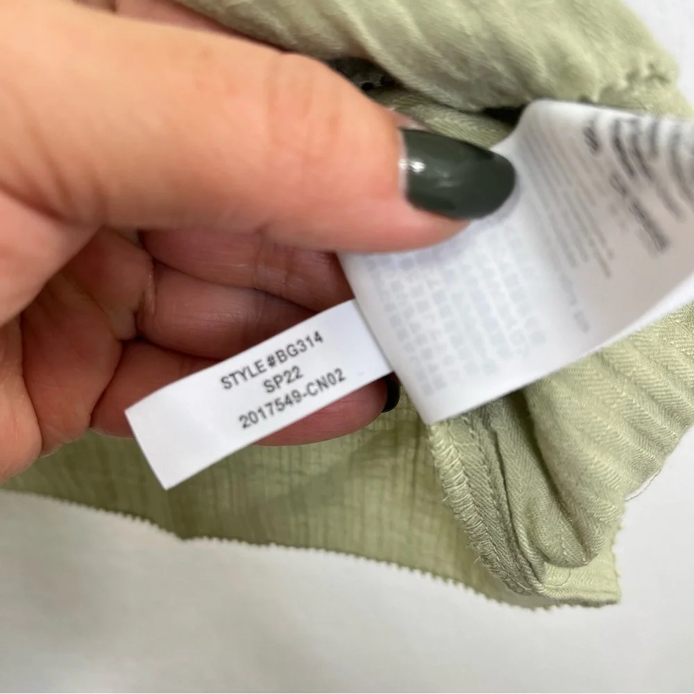 J.Crew NWOT Long-sleeve soft gauze garden top Pistachio size‎ Medium